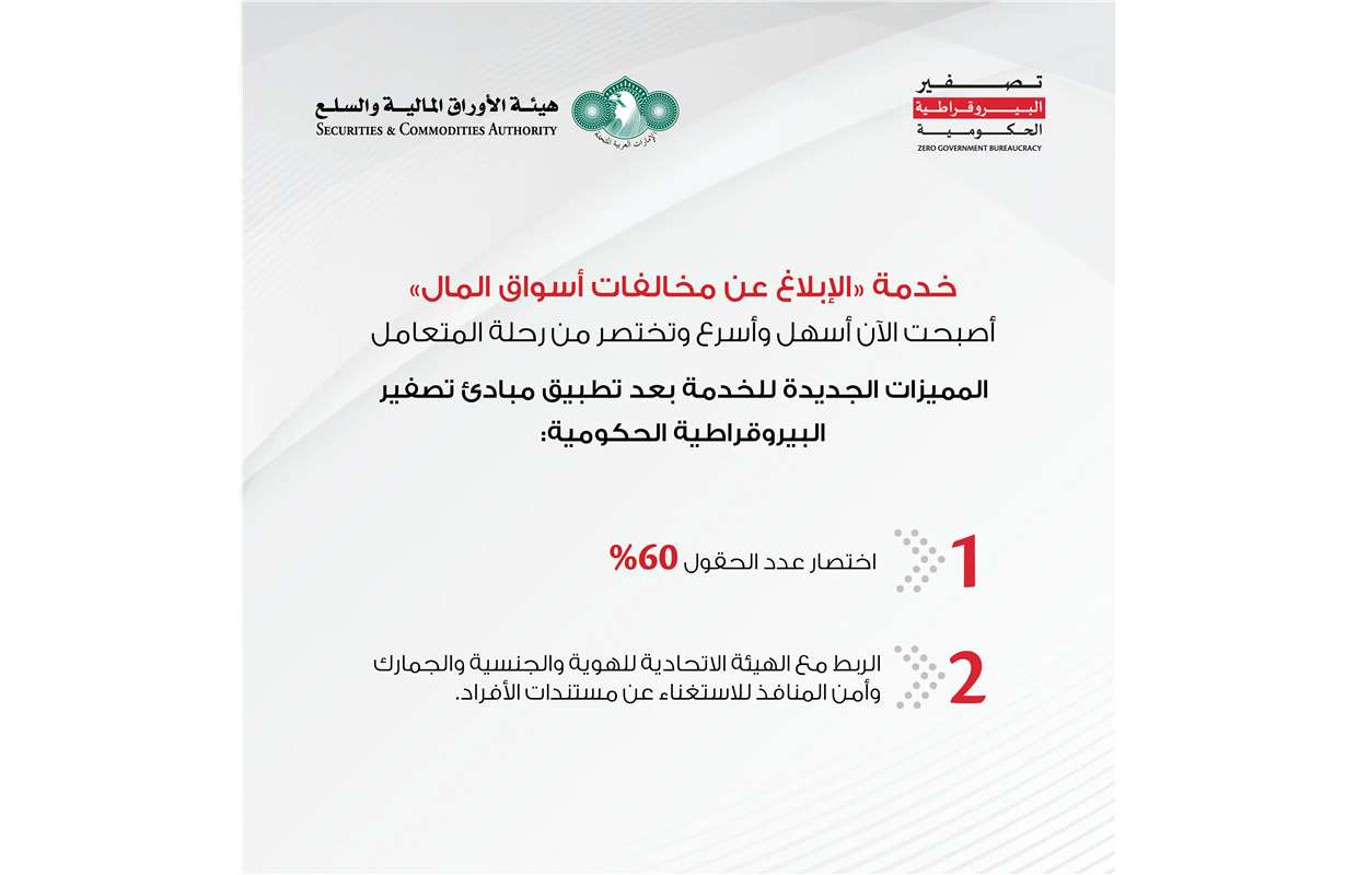 مستجدات برنامج تصفير البيروقراطية الحكومية